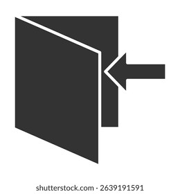 Entry Glyph Icon Element For Design
