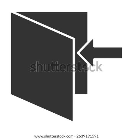 Entry Glyph Icon Element For Design