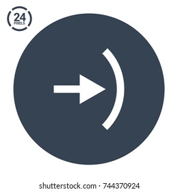 Entry Ñ�oming in line vector icon