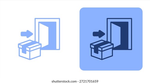 Entrada mixta Color de dos tonos e ilustración de icono de fondo contrastante