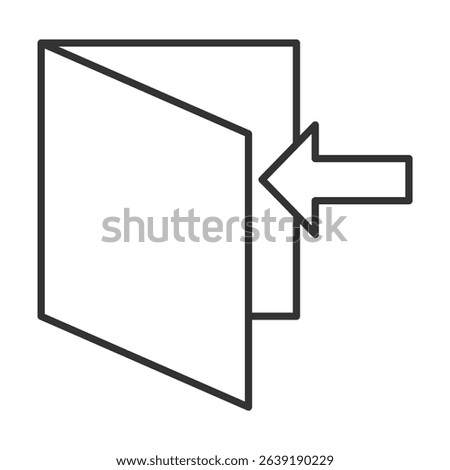 Entry Outline Icon Element For Design