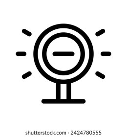 Eintrag Verbotene Icon Vector Symbol Design Illustration