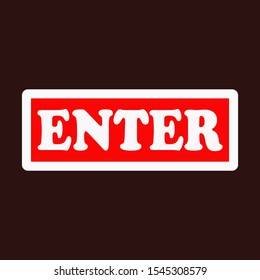 
entry symbol, used to indicate a door or entrance. a building or room.