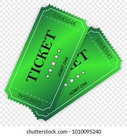 Entry ticket to old vintage style