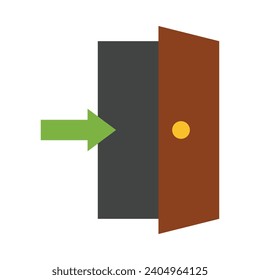 Entry Vector Flat Icon For Personal And Commercial Use.
