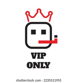 Entrada sólo para VIP - Icono o carteles rojos y negros