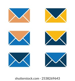 Envelop icon pack clipart vector