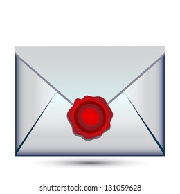 envelop icon with wax press