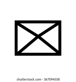 Envelop line icon. Pixel perfect fully editable vector icon suitable for websites, info graphics and print media.