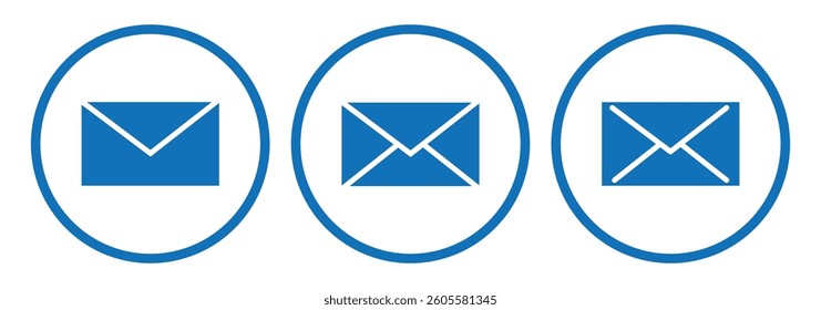 envelop mail icon.  newsletter web buttons. close email letter outline vector symbol. flat thin e-mail pictogram .send mail message line sign. Communication, Messaging, Social . close envelop email.