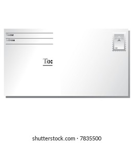 Envelop With Stamp Vector