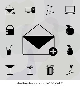 envelope add icon. web icons universal set for web and mobile