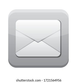 Tastenkombination für Briefumschlag einzeln auf Vektorgrafik