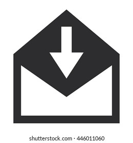 envelope with arrow downwards icon