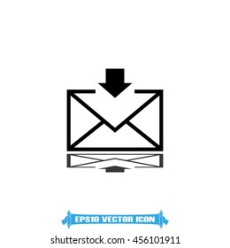 Envelope and arrow icon vector illustration EPS 10.