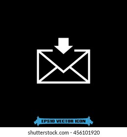 Envelope and arrow icon vector illustration EPS 10.