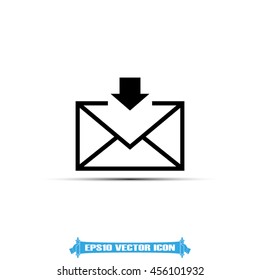 Envelope and arrow icon vector illustration EPS 10.