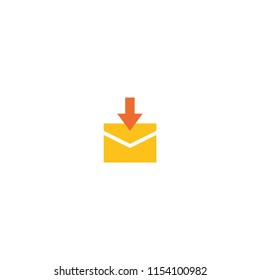 Envelope with Arrow vector flat icon