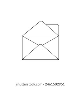 envelope blank vector type icon
