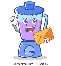 With envelope blender character cartoon style