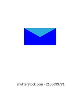 Der Umschlag ist blau auf weißem Hintergrund