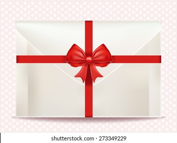 envelope with bow