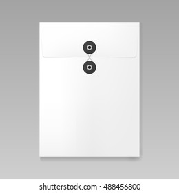 Envelope C4 mockup, vector illustration