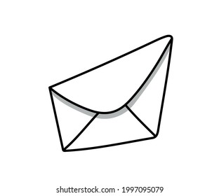 envelope. card illustration. simple card vector