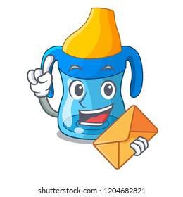 With envelope cartoon drink training cup for baby