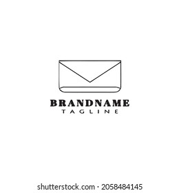 envelope cartoon logo template icon design modern isolated vector illustration