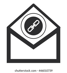 envelope with chain link icon