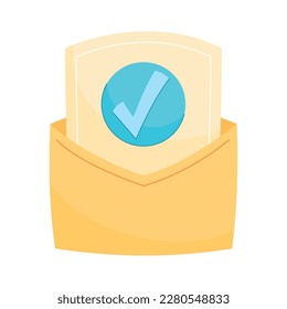 envelope with check symbol icon