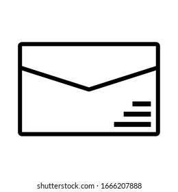 envelope closed in white background vector illustration design