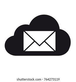 Envelope Cloud Email Message - Vector Icon