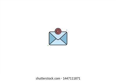 Envelope concept icon in trendy flat style isolated on white background. Envelope concept symbol. Vector illustration