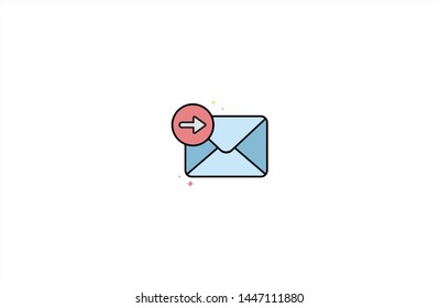 Envelope concept icon in trendy flat style isolated on white background. Envelope concept symbol. Vector illustration