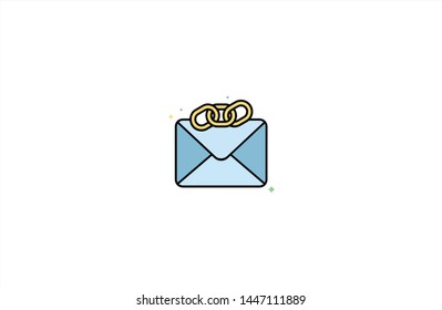 Envelope concept icon in trendy flat style isolated on white background. Envelope concept symbol. Vector illustration