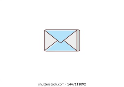 Envelope concept icon in trendy flat style isolated on white background. Envelope concept symbol. Vector illustration