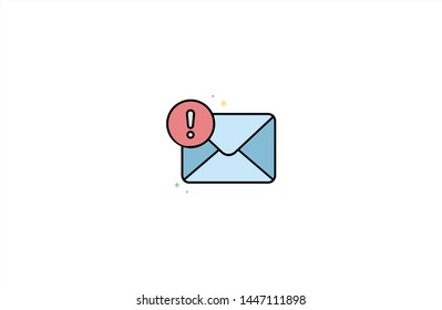 Envelope concept icon in trendy flat style isolated on white background. Envelope concept symbol. Vector illustration