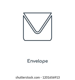 Envelope concept line icon. Linear Envelope concept outline symbol design. This simple element illustration can be used for web and mobile UI/UX.