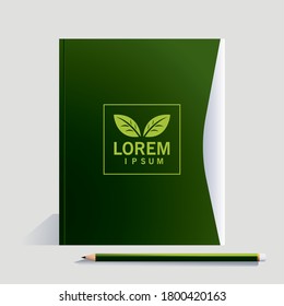 envelope, corporate identity template on white background vector illustration design