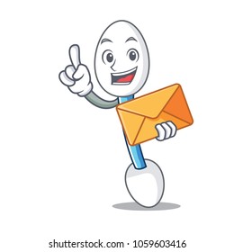 Envelope cotton swab character cartoon