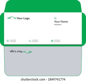 Envelope Design for Business with white Background.