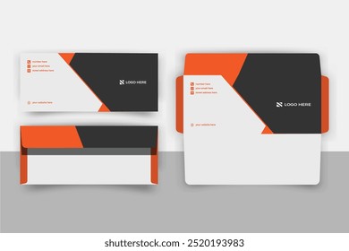 Design de envelope, envelope corporativo, design de envelope moderno, envelope