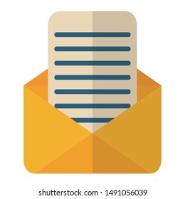 Envelope design, Email mail message letter marketing communication card and document theme Vector illustration
