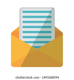 Envelope design, Email mail message letter marketing communication card and document theme Vector illustration