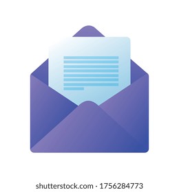 Envelope design, Message email mail and letter theme Vector illustration