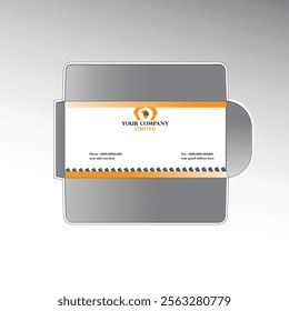 Envelope design template vector DI