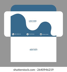 Envelope Design Template Vector Mockup

