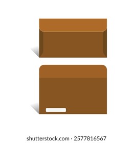 Envelope Dieline template, With 3D Box, Size 9.5 x 6.5 in, Vector File
